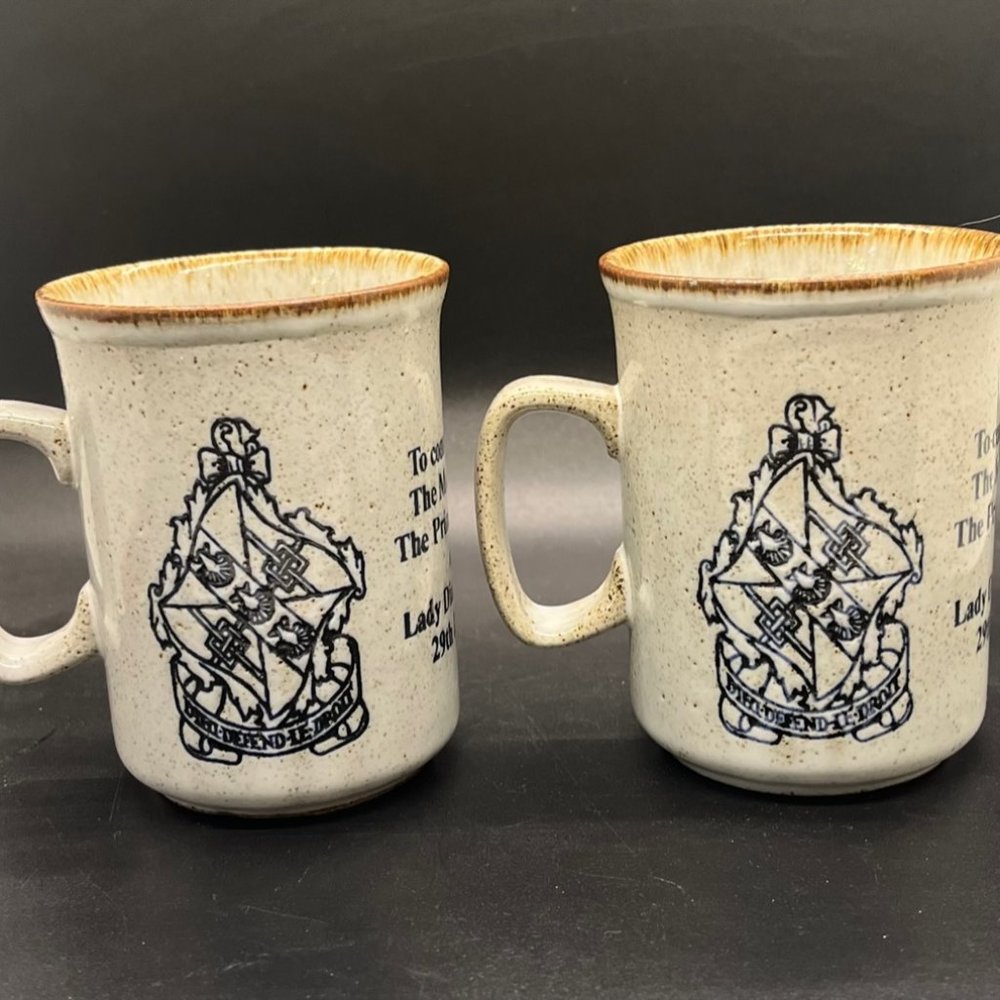 Commemorative Coffee Tea Mug (2) Prince Wales & Lady Diana Spencer 1981 Duncan